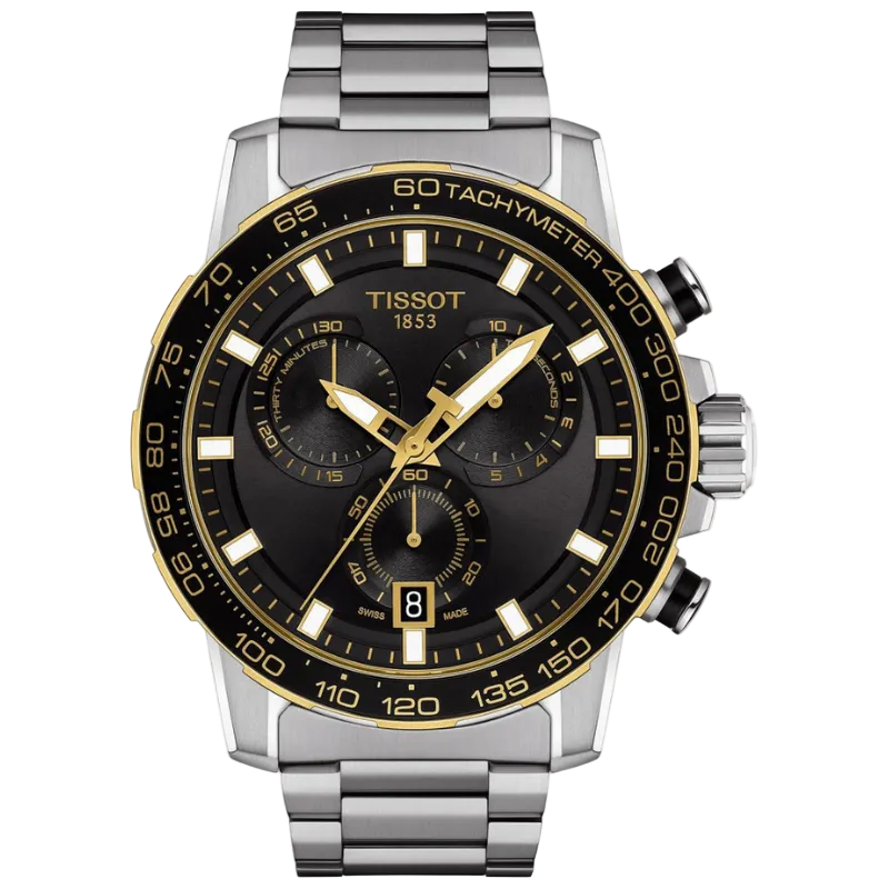 Tissot Supersport Chrono - Black and Gold 45.5mm
