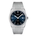 Tissot PRX T137.410.11.041.00 with blue dial and integrated steel bracelet