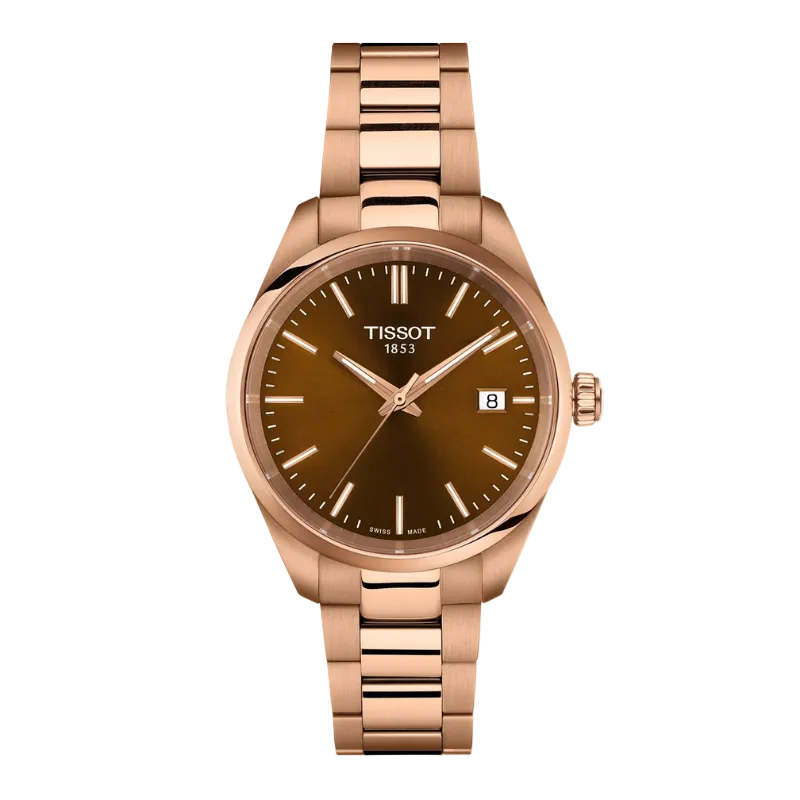 Tissot PR 100 34 mm – Brūns un rozā zelts T150.210.33.291.00