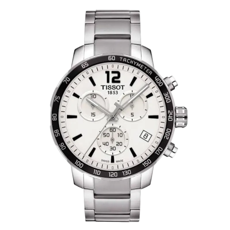 Tissot Quickster Chronograph 42 mm – Balts T095.417.11.037.00