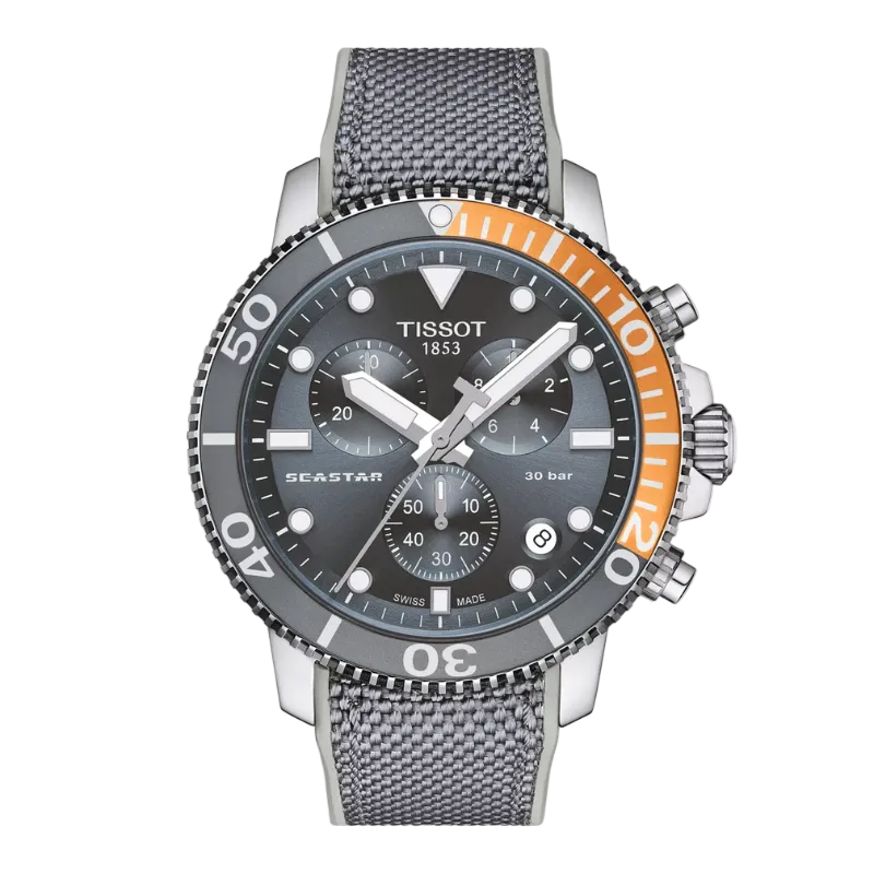 Tissot Seastar 1000 Chronograph 45.5 mm Grey  – (Two-Tone) Bezel  T120.417.17.081.01