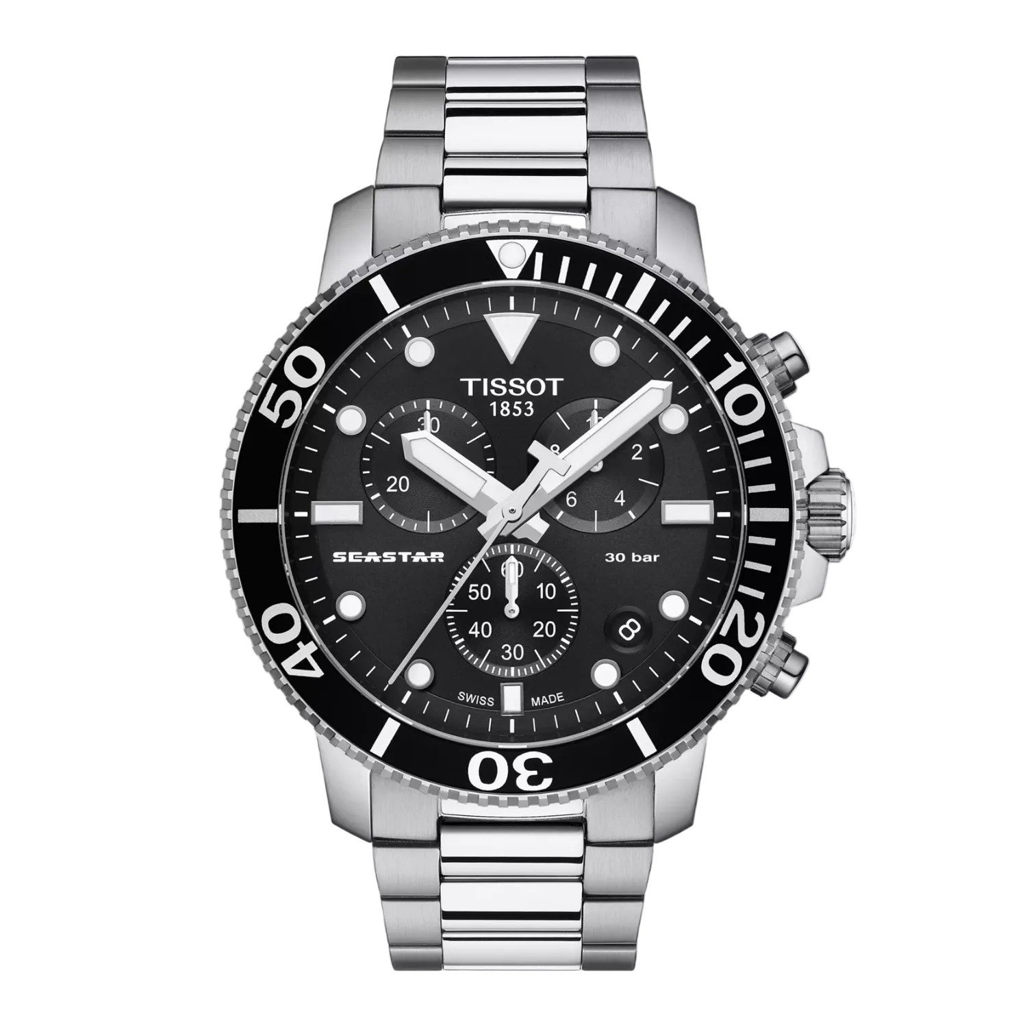 Tissot Seastar 1000 Chronograph — Melns
