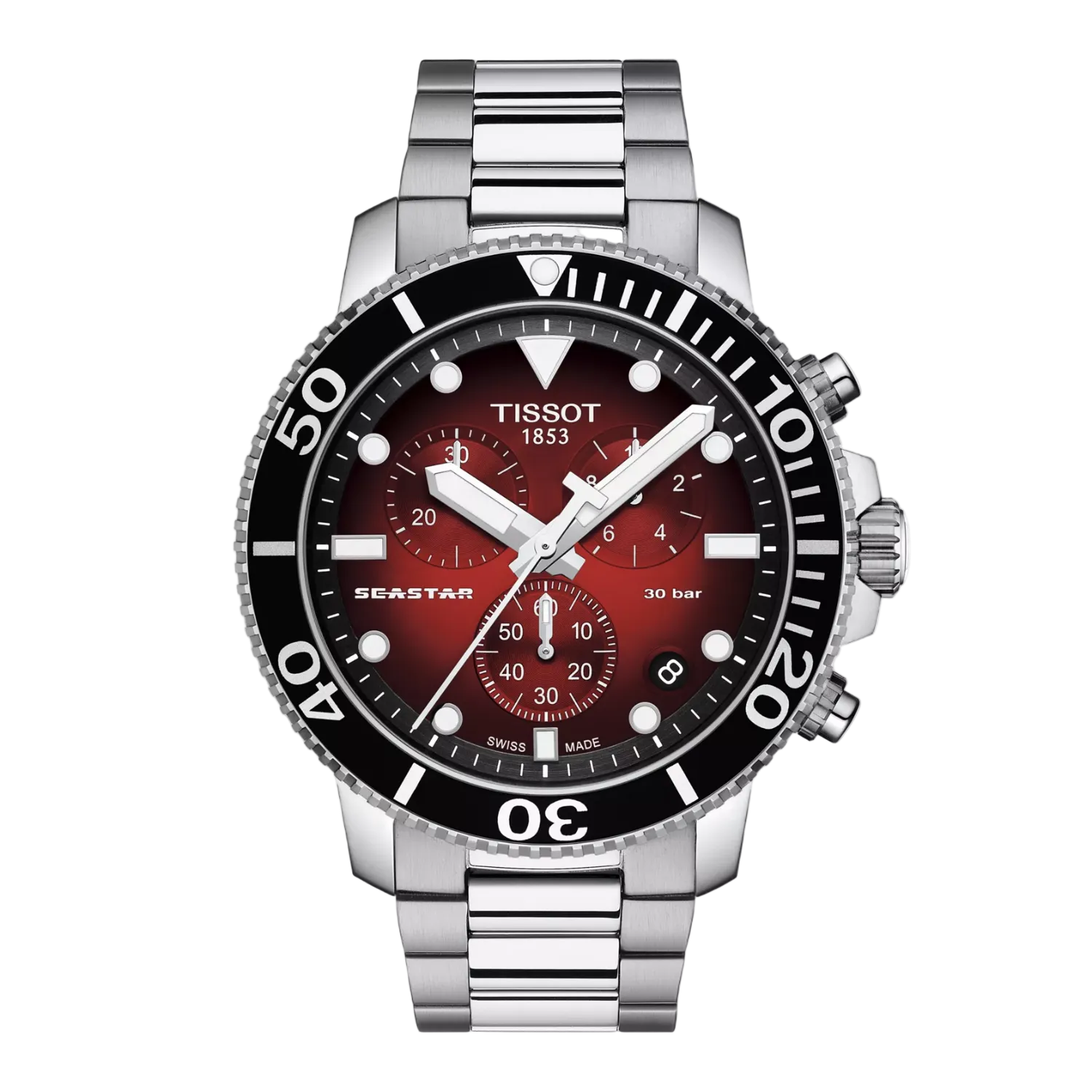 Tissot Seastar 1000 Chronograph - Dark Red Dial