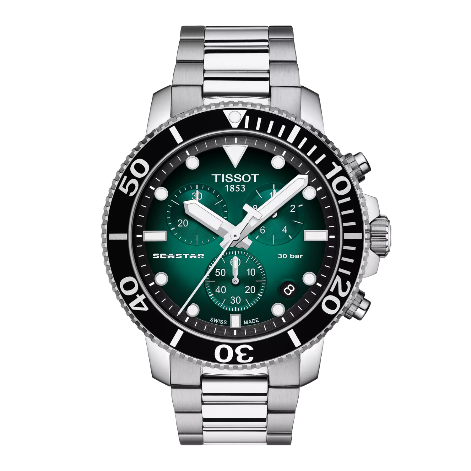 Tissot Seastar 1000 Chronograph - Zaļš