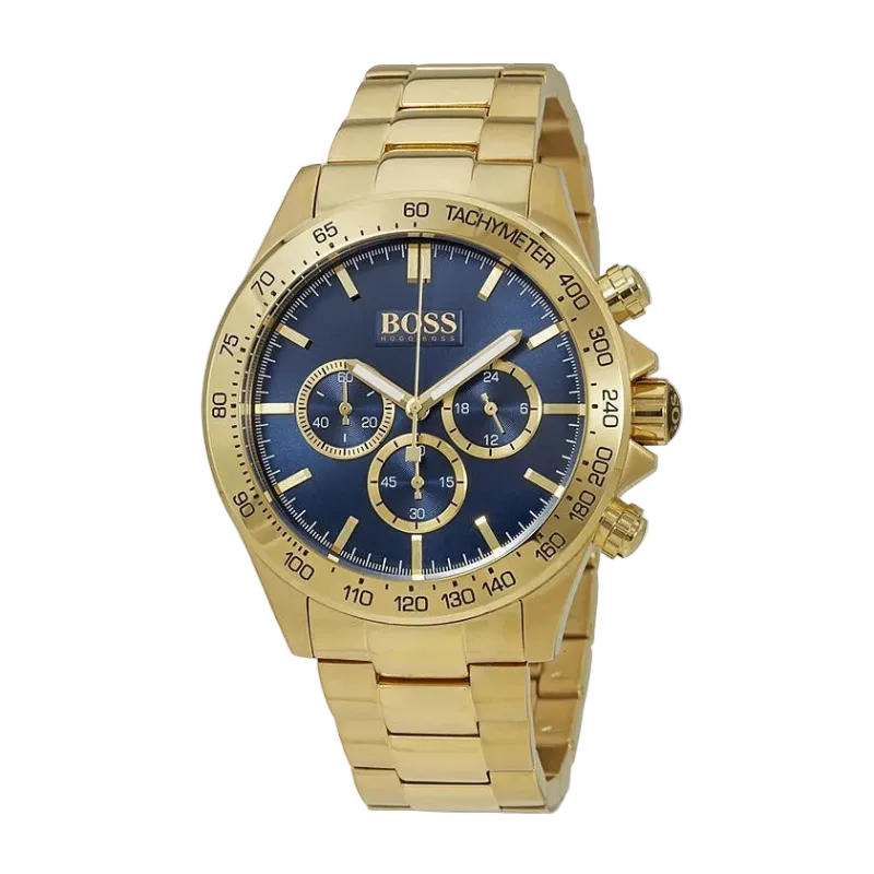BOSS Ikon Chronograph -  Gold and Blue