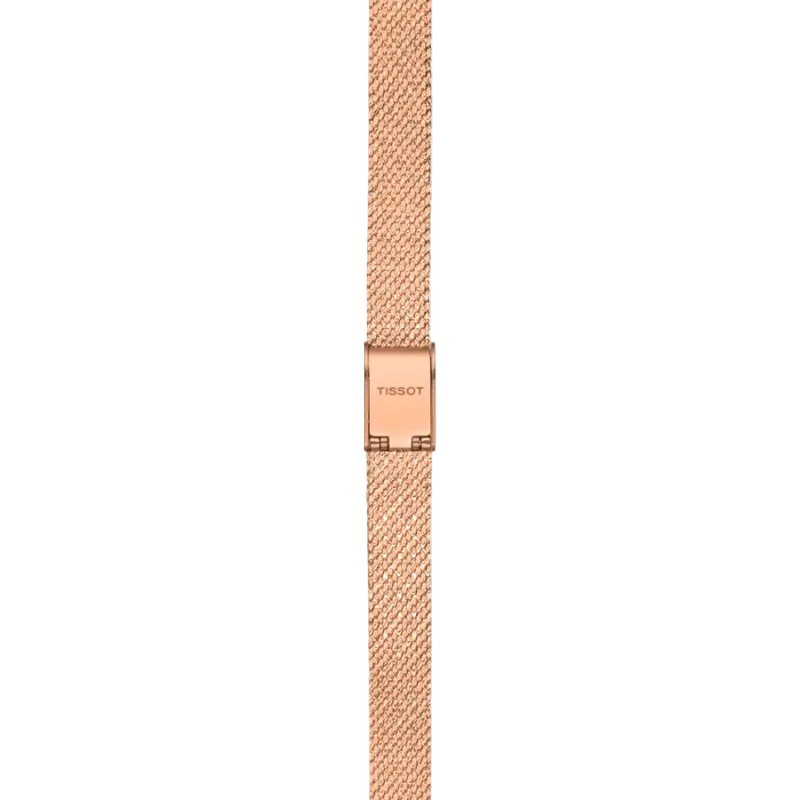 Tissot Lovely Square 20 mm – Šampanieša tonis un rozā zelts T058.109.33.456.00