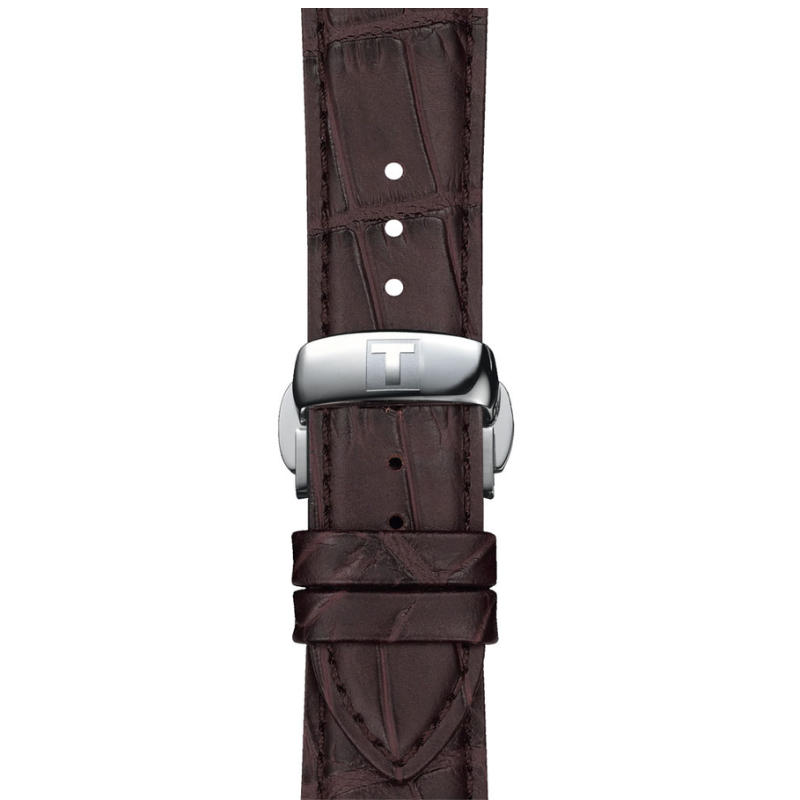 Tissot Gentleman - Black Dial (Brown Leather Strap)
