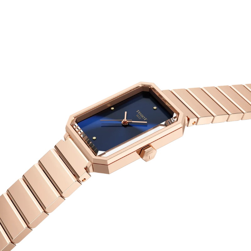 Tissot SRV 30 mm – Blue & Rose Gold T160.110.33.046.00
