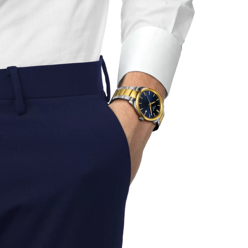 Tissot PR 100 40 mm – Blue & Gold T150.410.22.041.00