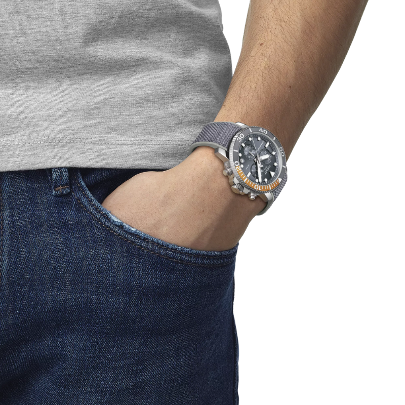 Tissot Seastar 1000 Chronograph 45.5 mm Grey  – (Two-Tone) Bezel  T120.417.17.081.01