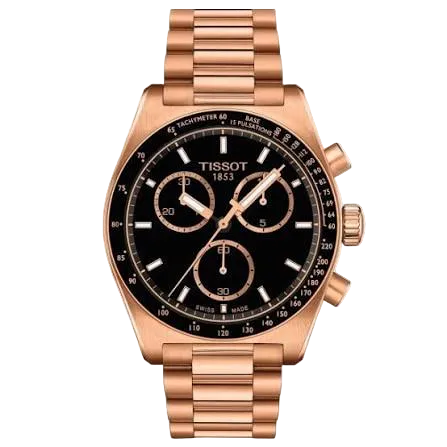 Tissot PR516 Chronograph 40 mm – Rozā zelta krāsā