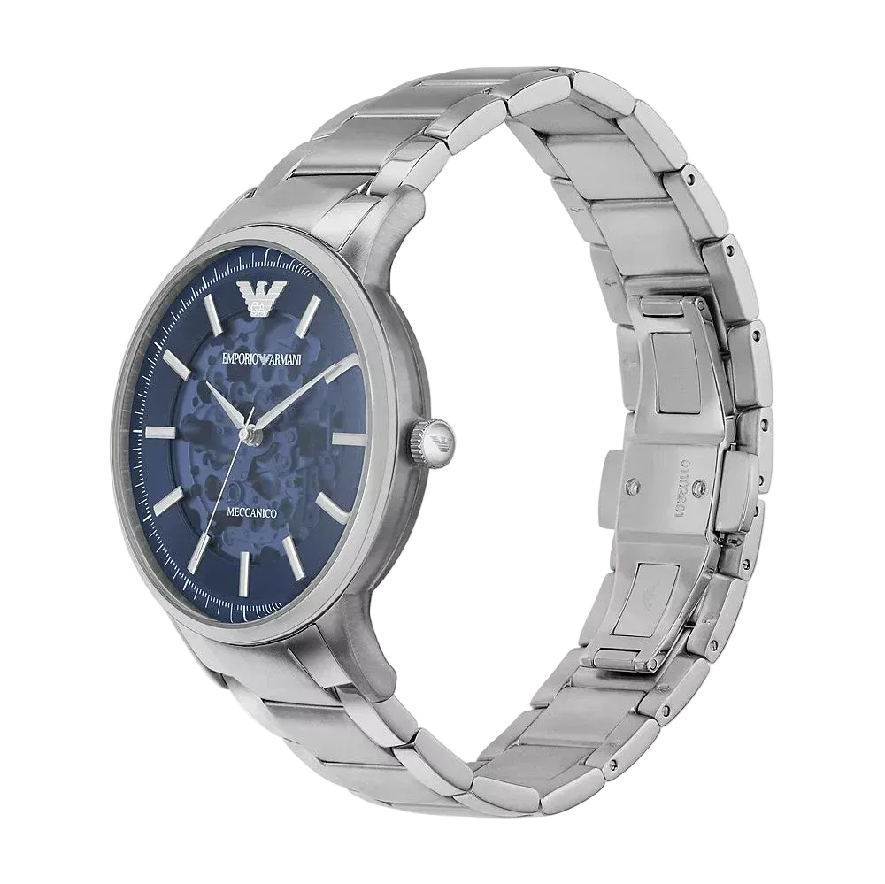 Emporio Armani Renato Automatic 43 mm – Blue Dial