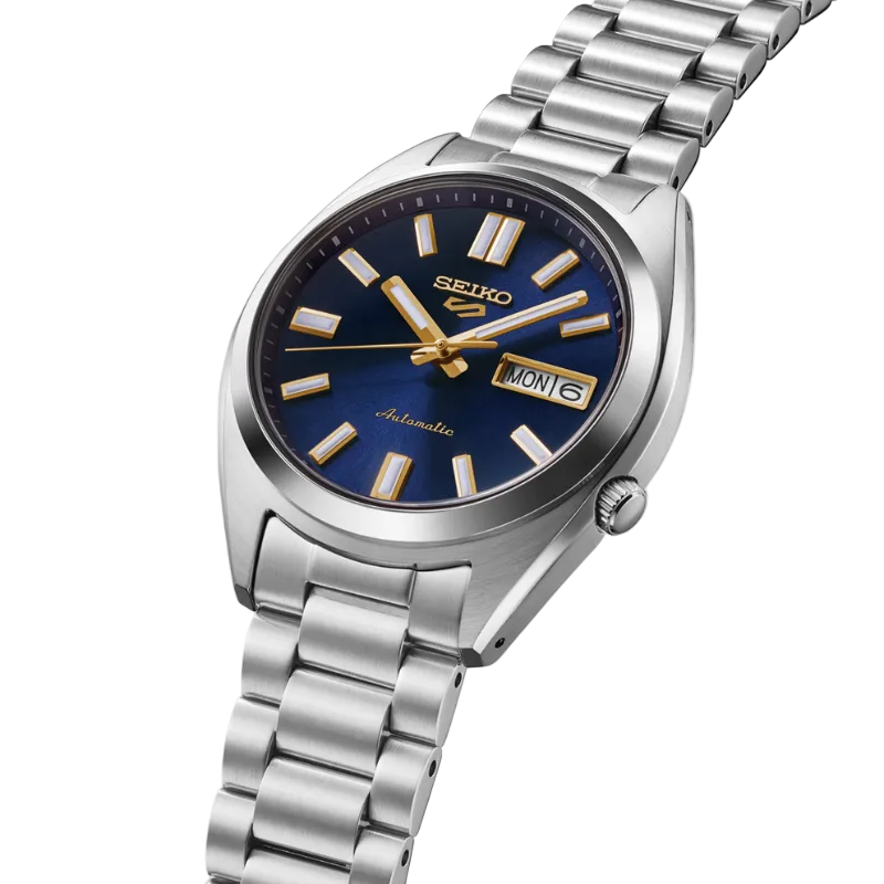 Seiko 5 Sports  – Blue, Vintage gold
