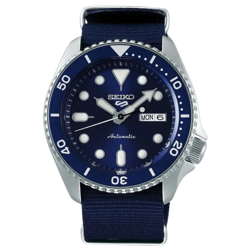Seiko 5 Sports Automatic – Zils (neilona siksna)