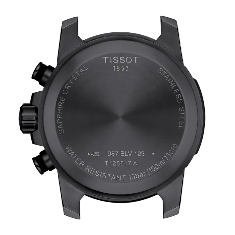 Tissot Supersport Chrono - Melns (Auduma Aproce) 45.5mm