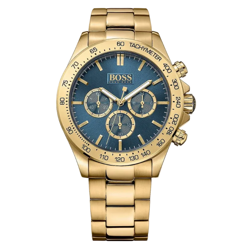 BOSS Ikon Chronograph -  Gold and Blue