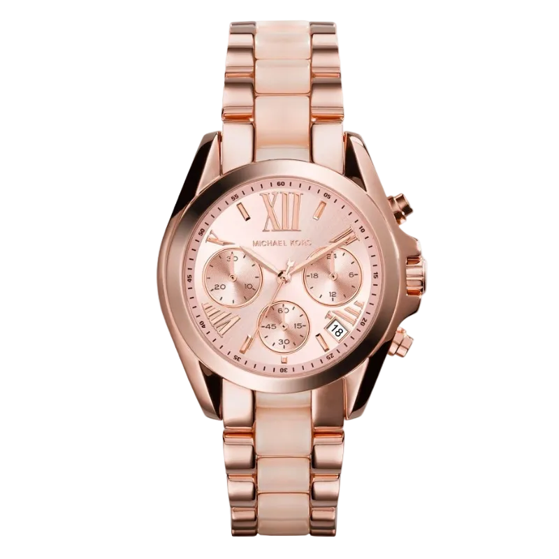 Michael Kors Bradshaw Mini Hronogrāfs – Rožu Zelta