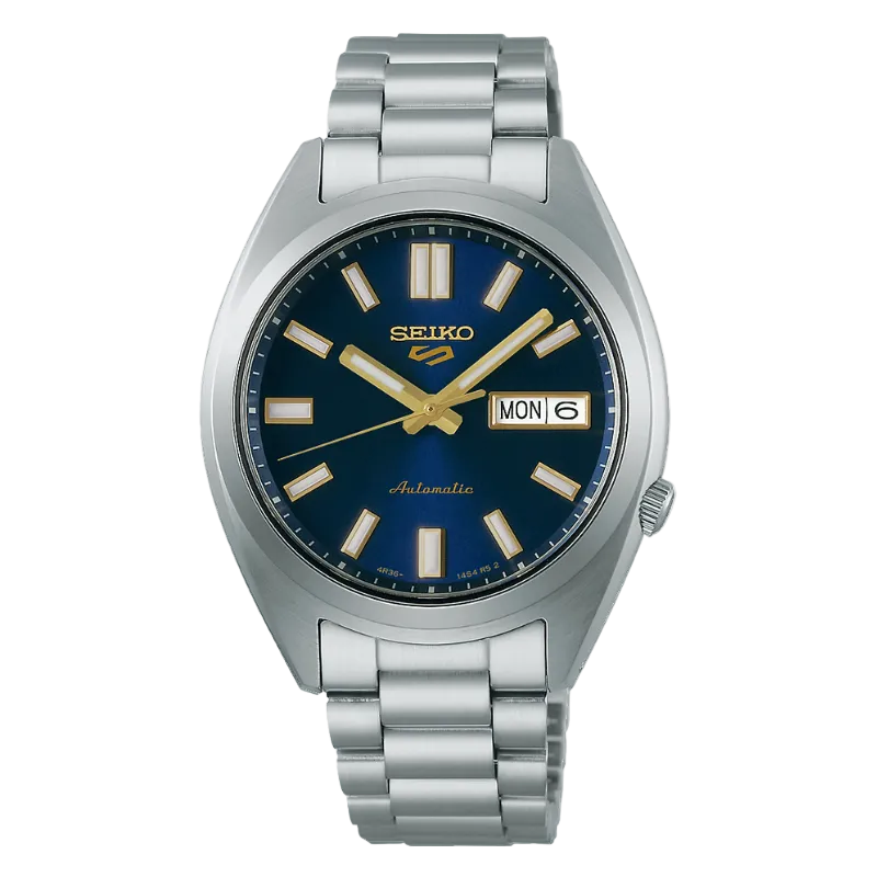 Seiko 5 Sports  – Blue, Vintage gold